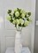 Evie Faux Vibrant Green Hydrangea Spray, 30” Artificial Flower Stems Set of 3 Realistic Silk Floral Decor
